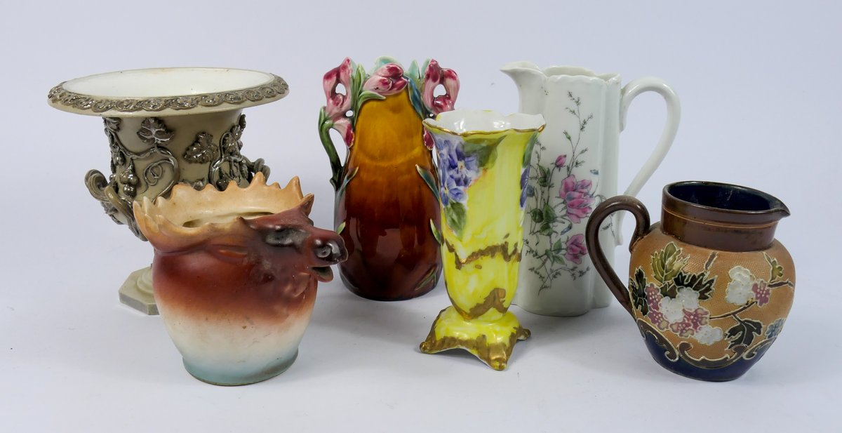 Collection of Creamers and Bud Vases