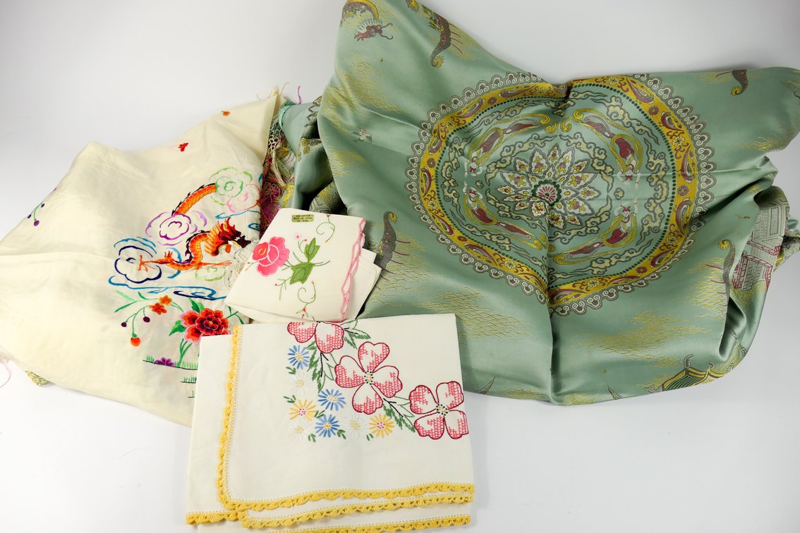Assortment of Textiles and Linens