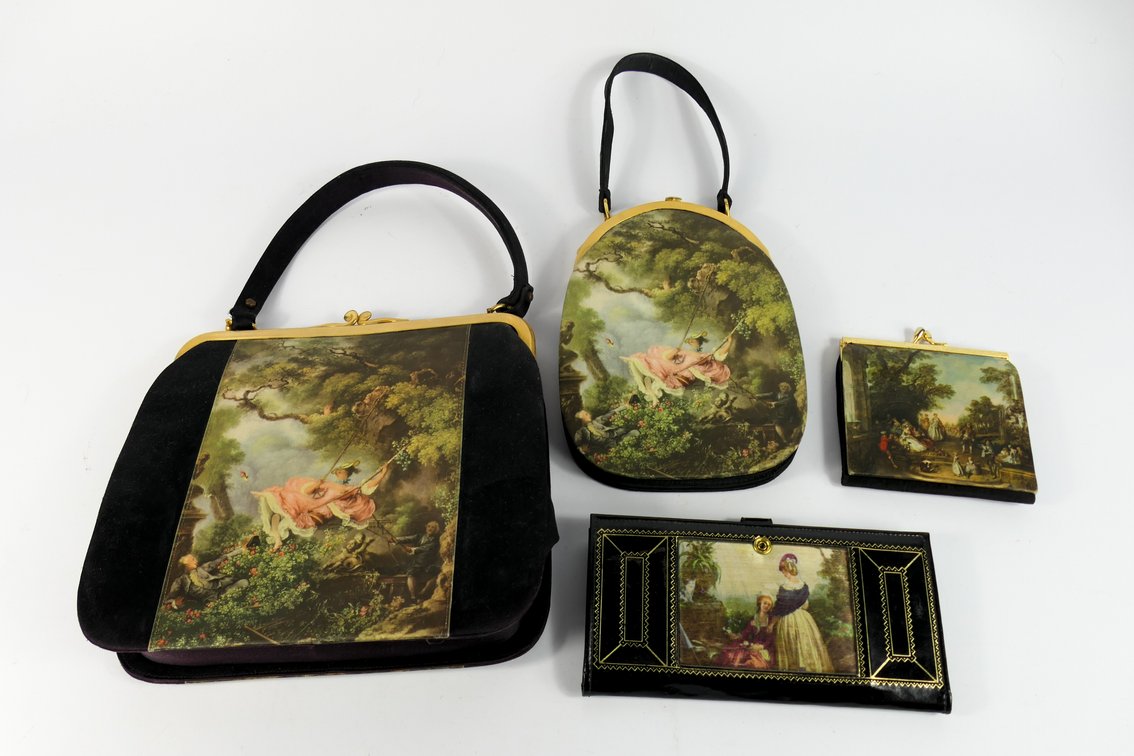 Four Classical Artwork Inspired Handbags and Wallets