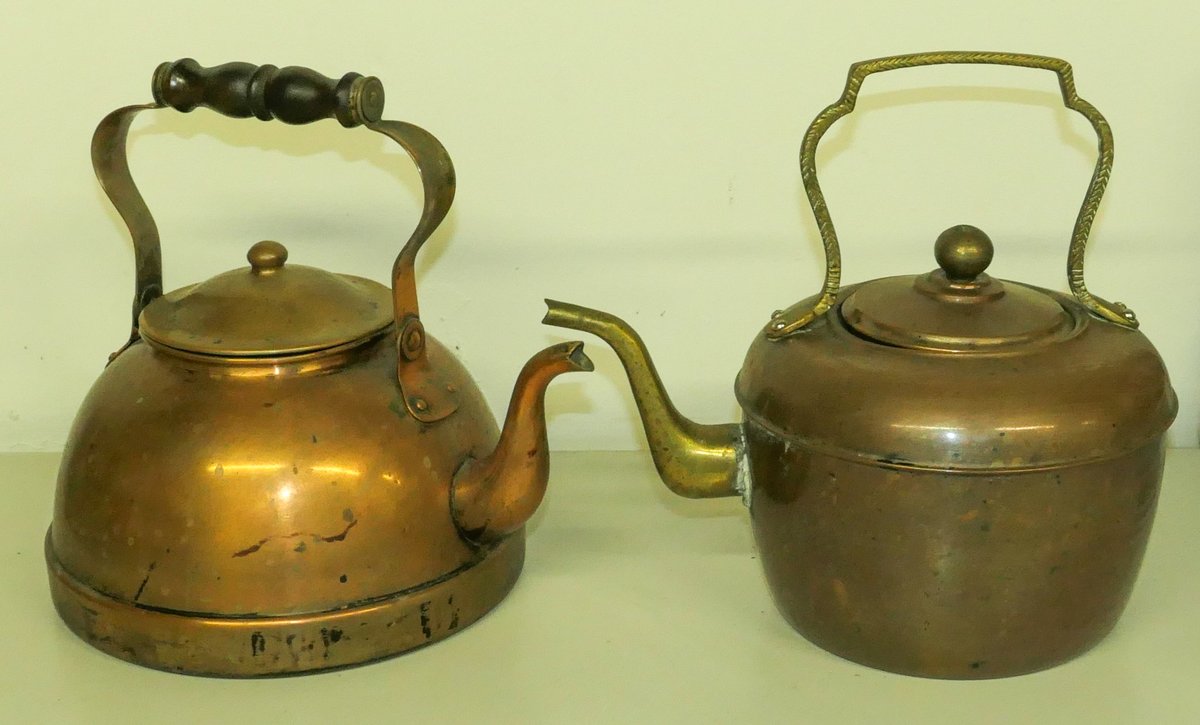 Two Copper Kettles