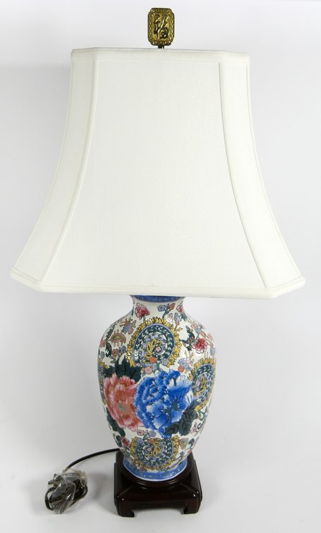 Floral Ceramic Lamp