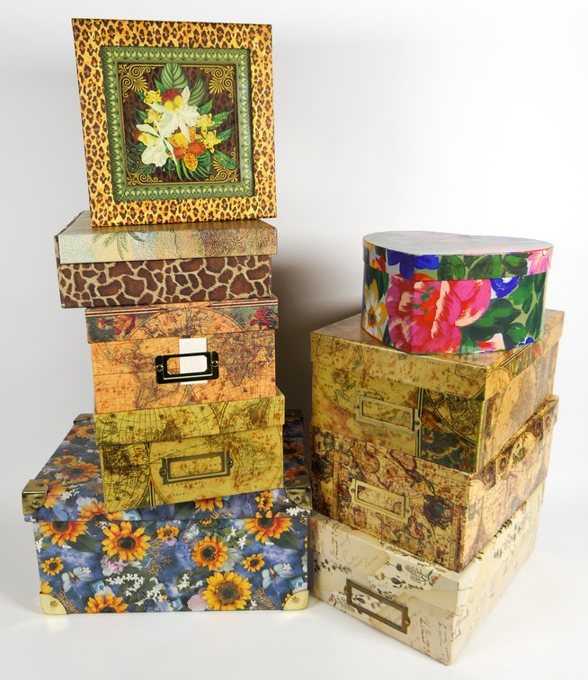 Decorative Cardboard Storage Boxes