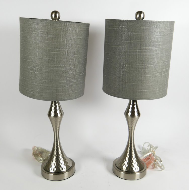 Pair of Silver Tone Accent Lights