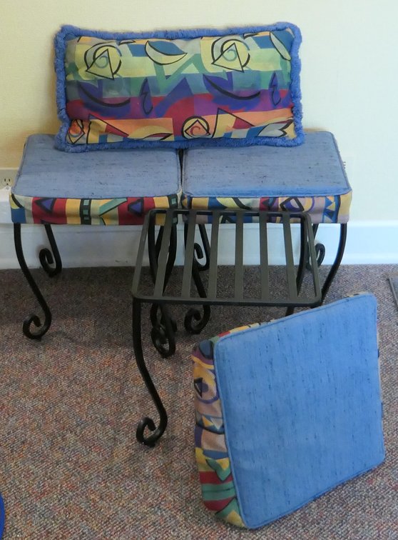 Three Stools and Pillow