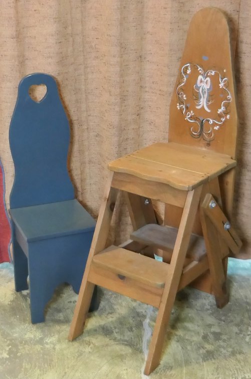 Convertible Chair and Child's Chair