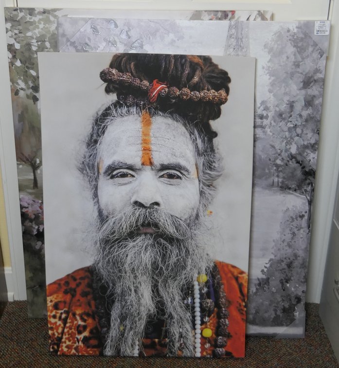 Three Large Printed Canvases