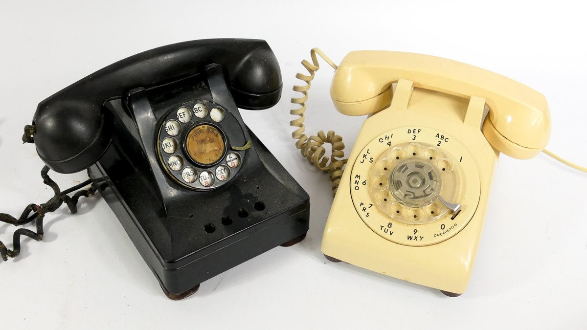 Two Rotary Telephones