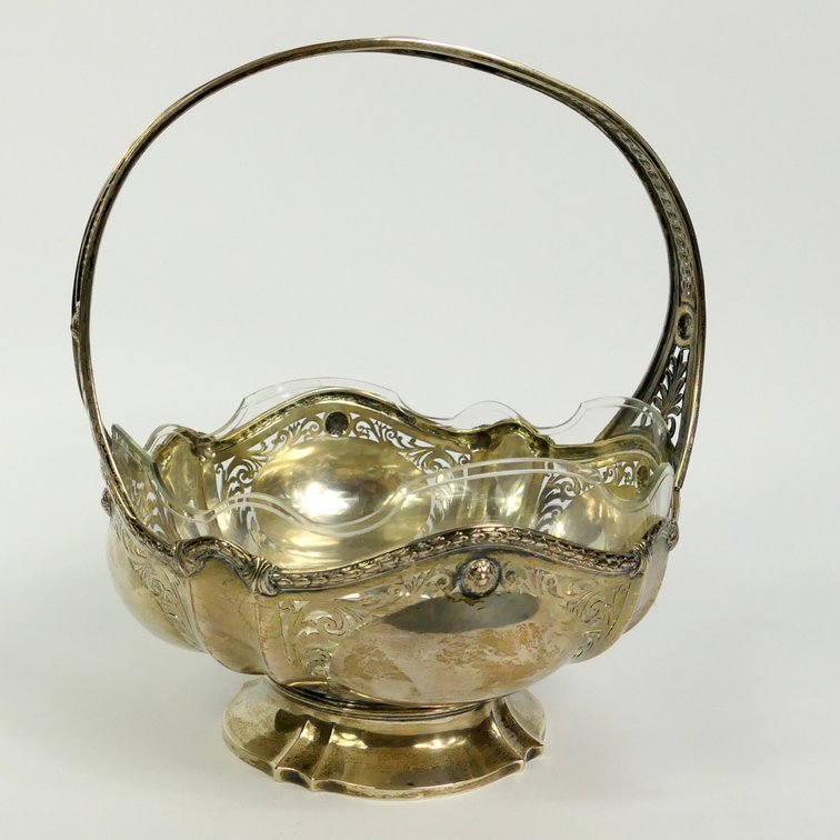 European Silver Serving Bowl