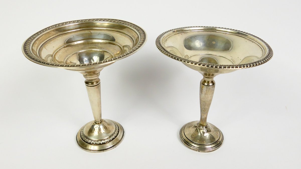 Two Sterling Weighted Compotes