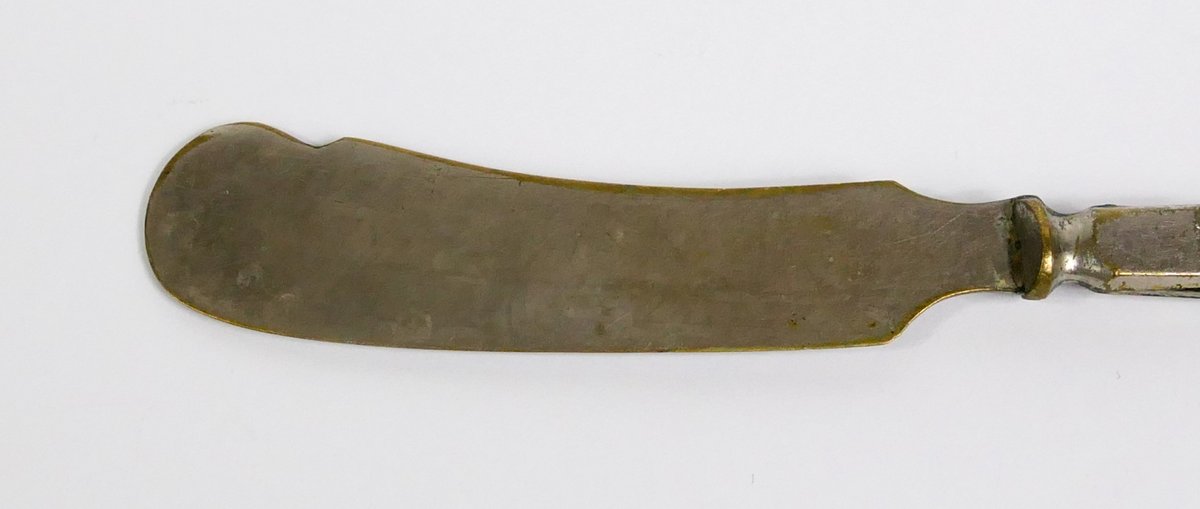 Antique Scissor-Style Sugar Tongs and Knife