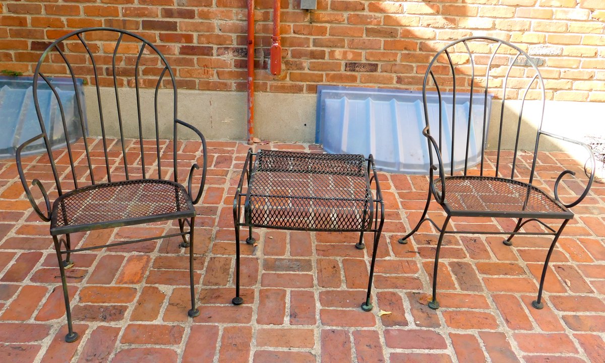 Black Metal Patio Set