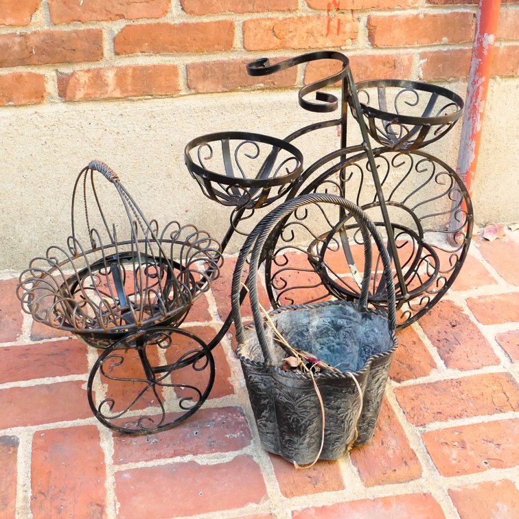 Two Garden Accent Pieces