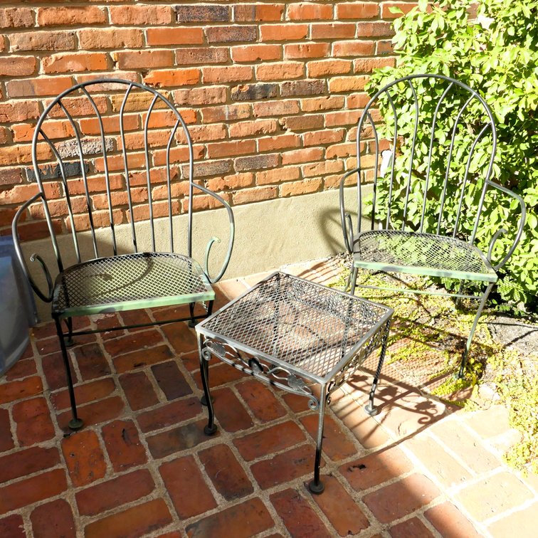 Black Metal Patio Set