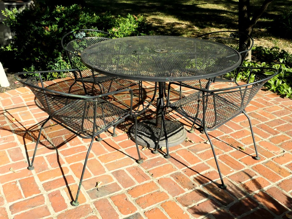 Black Metal Patio Set