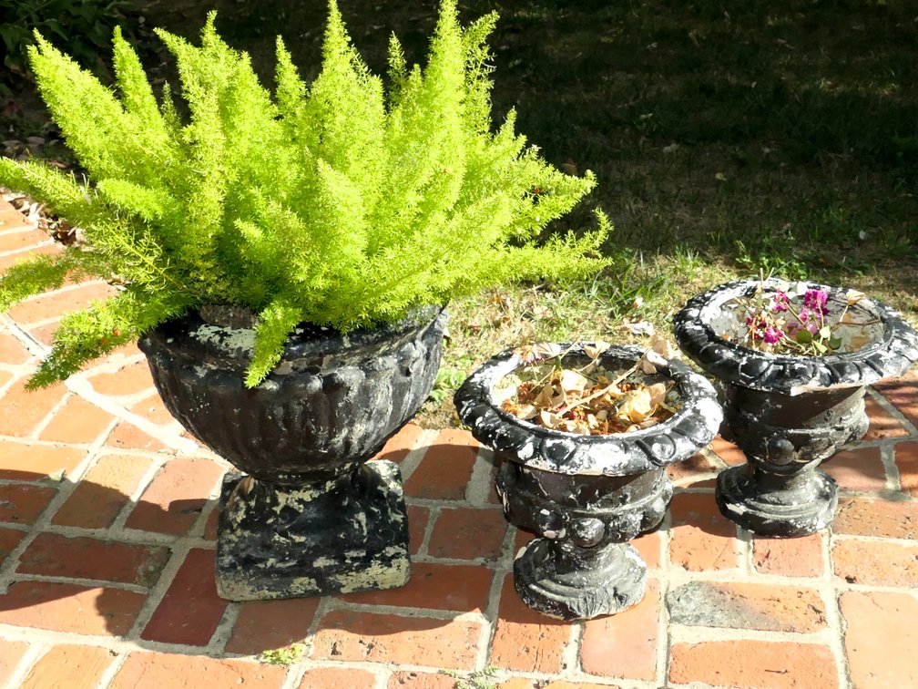 Three Outdoor Garden Planters
