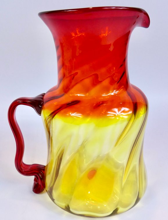 Two-Tone Pitcher by Blenko