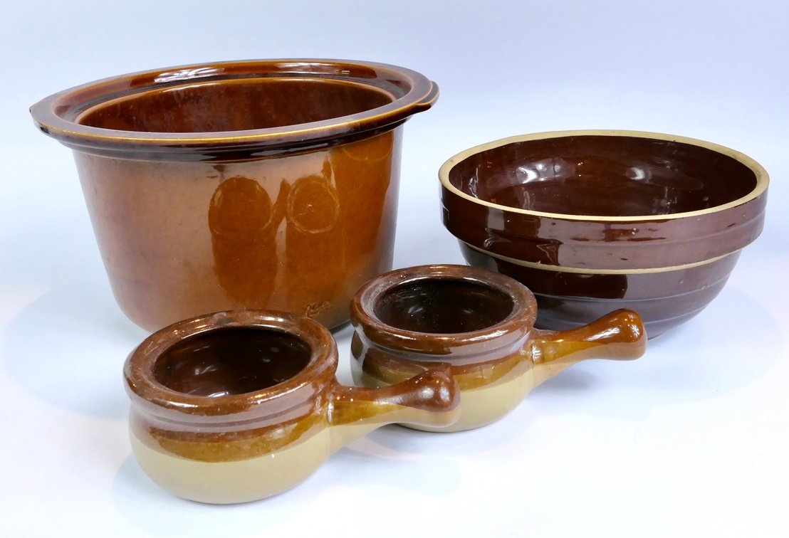 Four Pieces of Stoneware