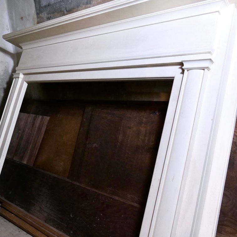 Painted Fireplace Mantle