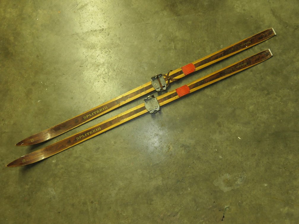 Vintage Nordic Splitkein Wooden Skis