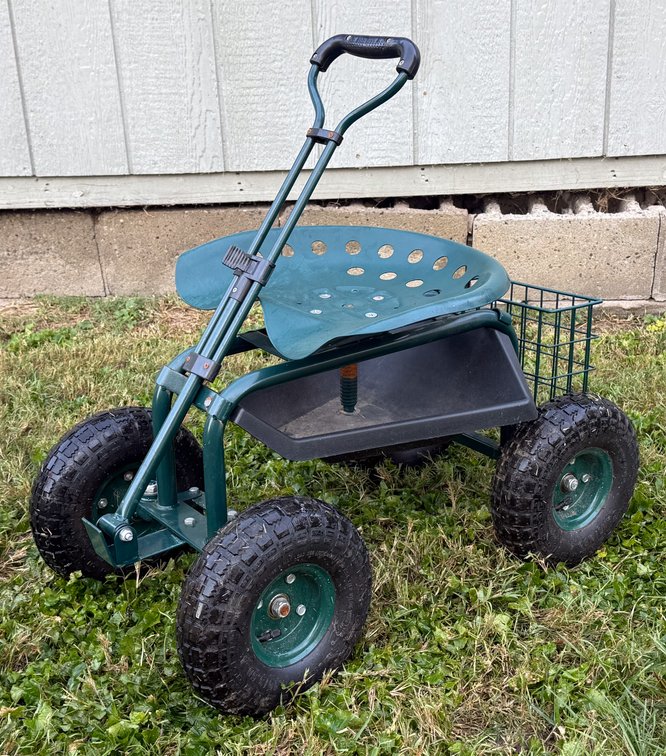 Rolling Garden Scooter Cart