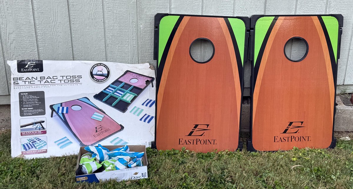 East Point Bean Bag Toss and Tic Tac Toss Lawn Game