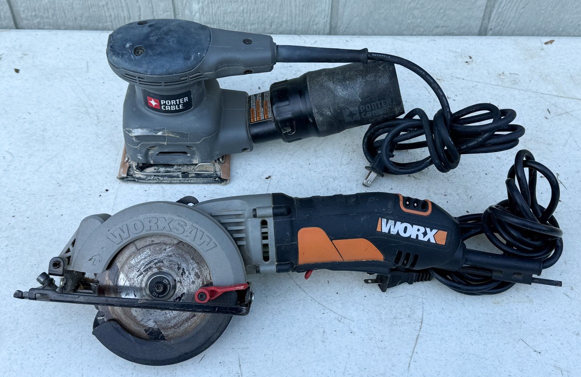 Two Corded Power Tools