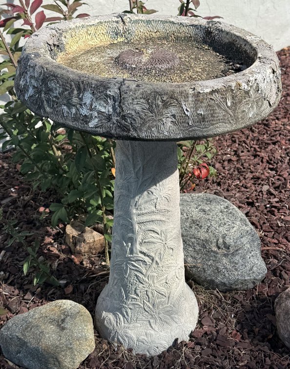 Concrete Pedestal Birdbath