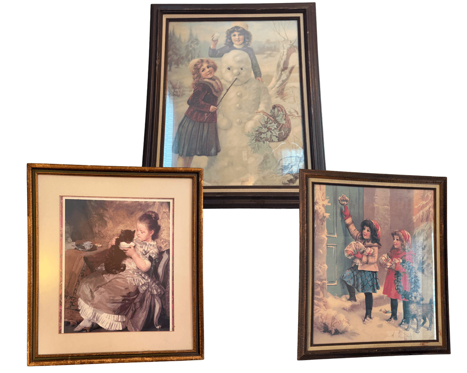 Three Framed Children's Themed Artwork