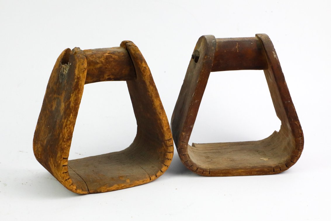 Antique Wooden Horse Stirrups