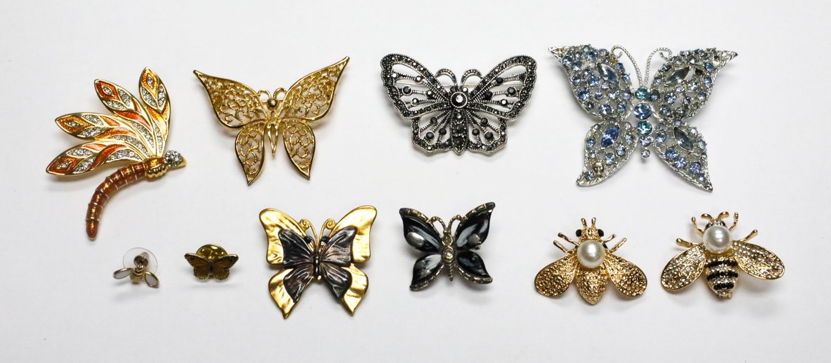 Butterfly and Bee Brooches and Pins