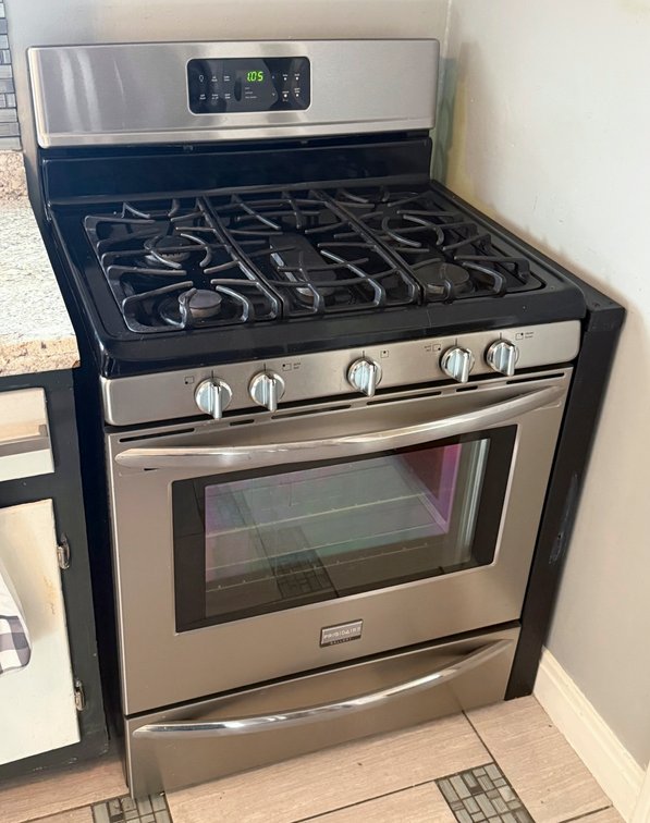 Frigidaire Gallery Five Burner Gas Range with Convection Oven