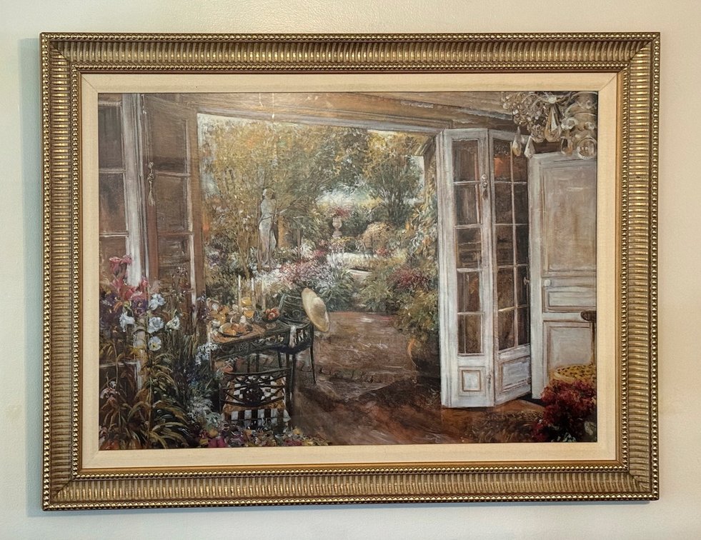 "From the Garden Room" Framed Print