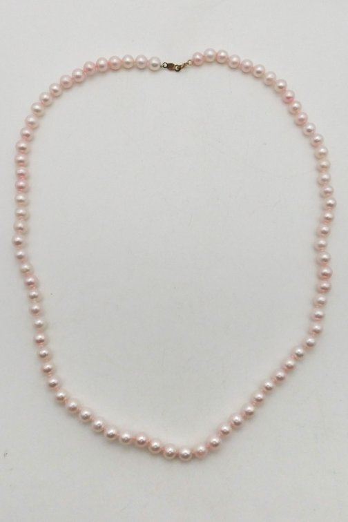 Pink Pearl Beaded Necklace