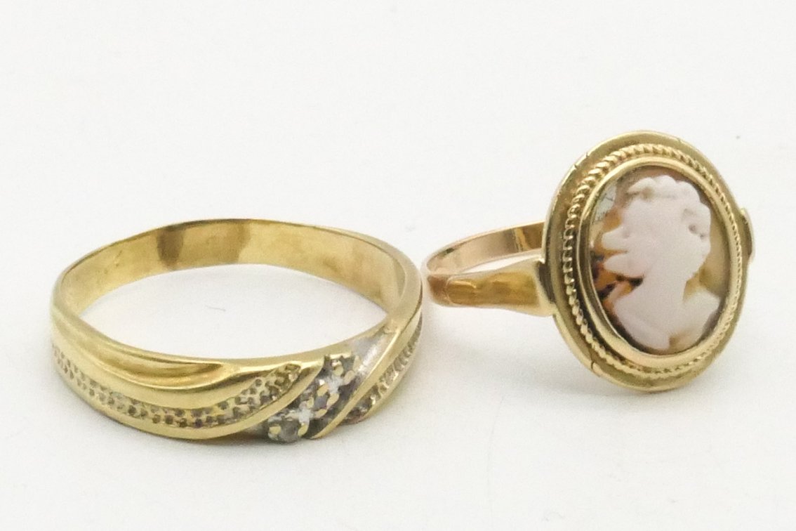 Two 14k Gold Rings
