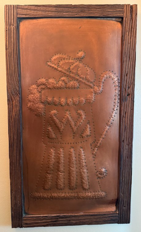 Framed Copper Relief Wall Art