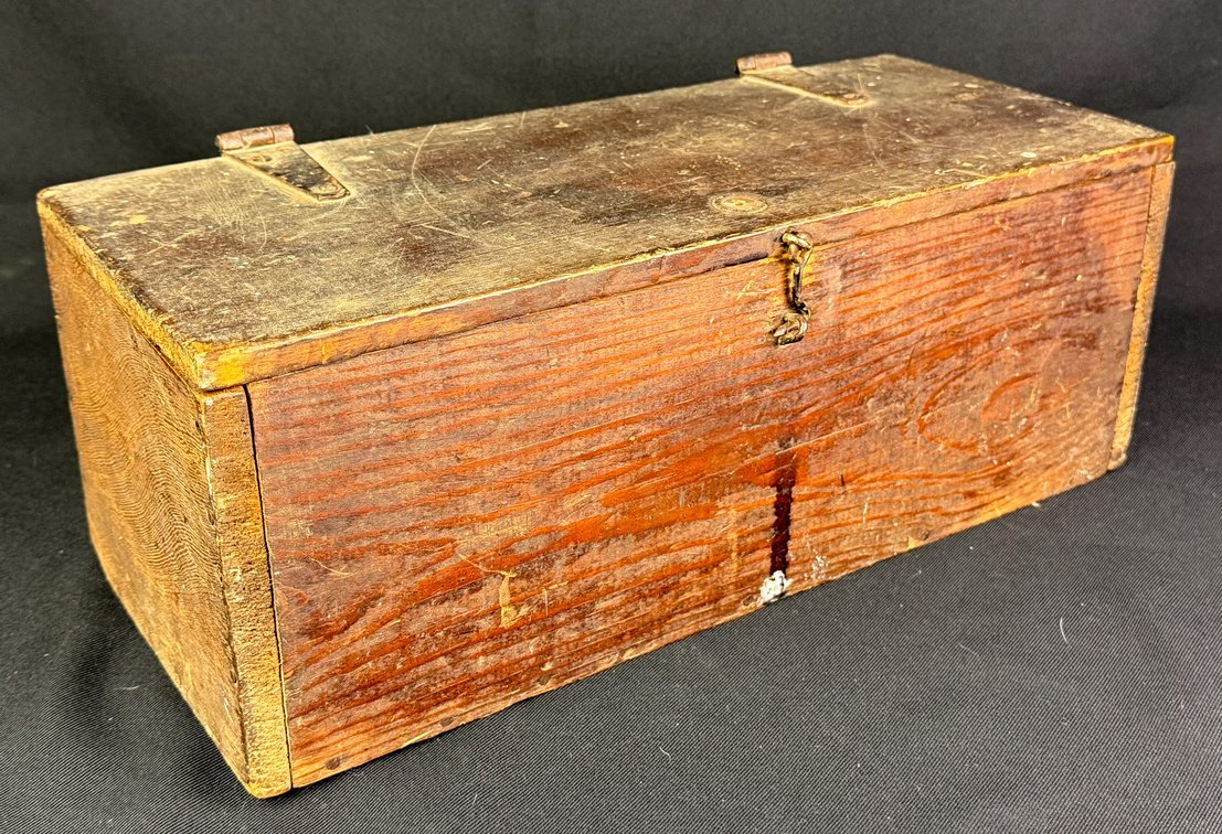 Rustic Pine Dark Finish Wooden Chest