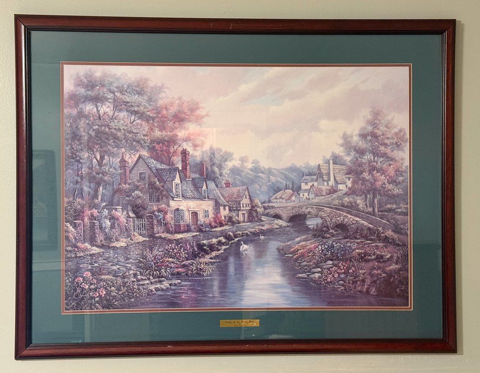 "Valley of the River Beck" Framed Print by Carl Valente