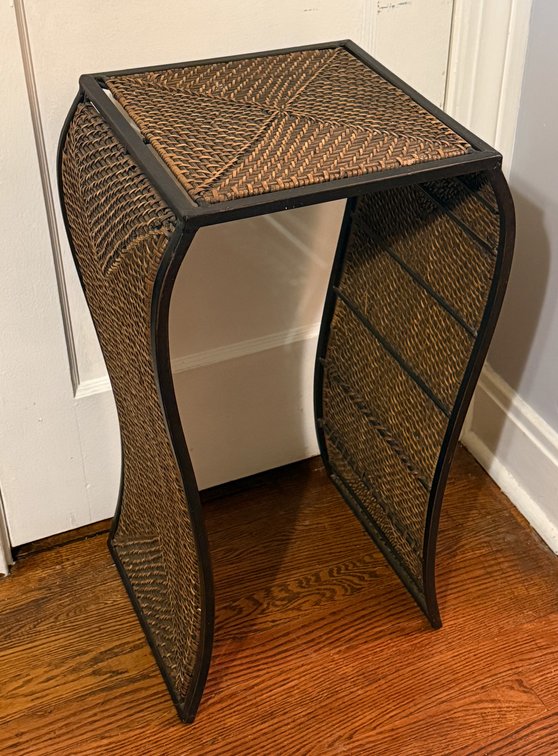 Woven and Wrought Accent Table