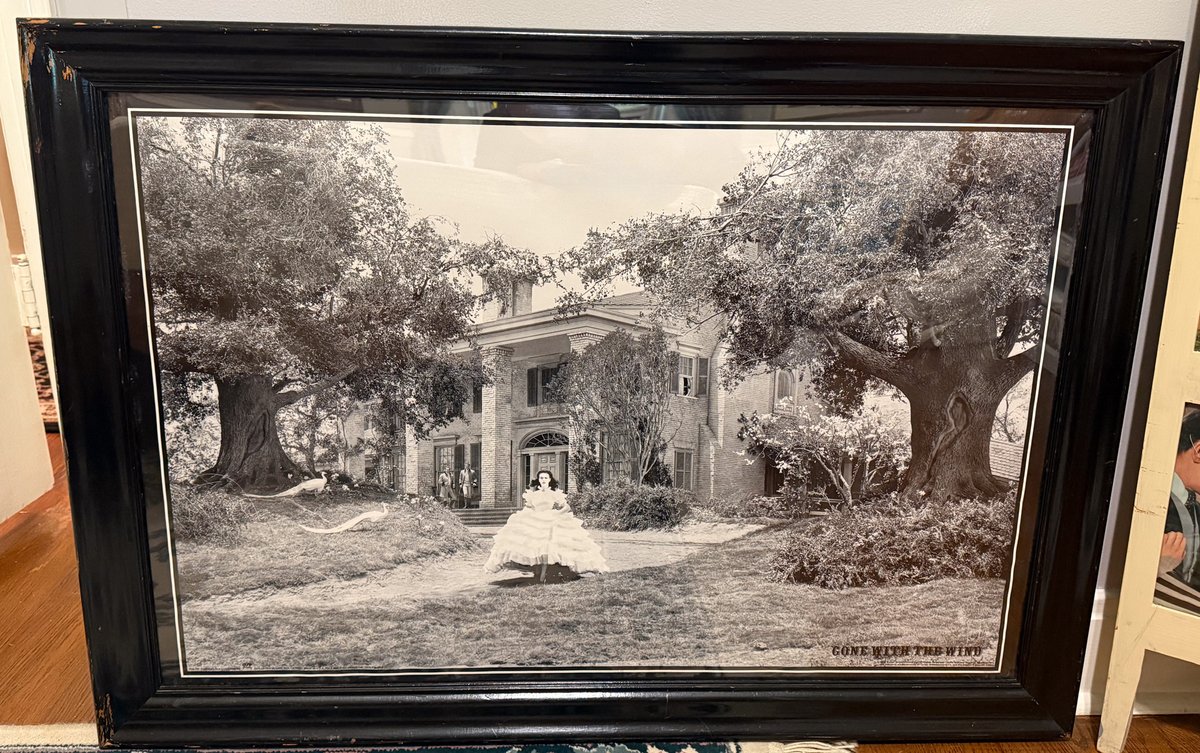 Framed Black and White Gone with the Wind Film Still