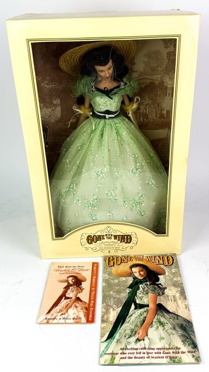 Franklin Mint Gone with the Wind Scarlett O'Hara Vinyl Portrait Doll