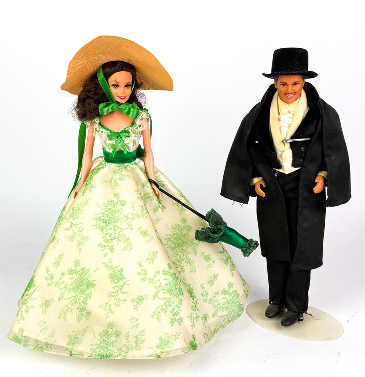 Gone with the Wind Scarlett O'Hara and Rhett Butler Barbie Dolls