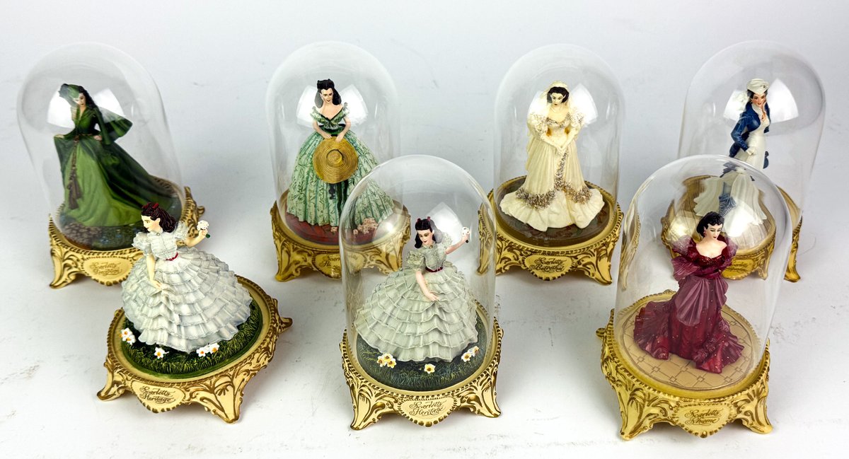 Franklin Mint Gone with the Wind Scarlett O'Hara Figurines