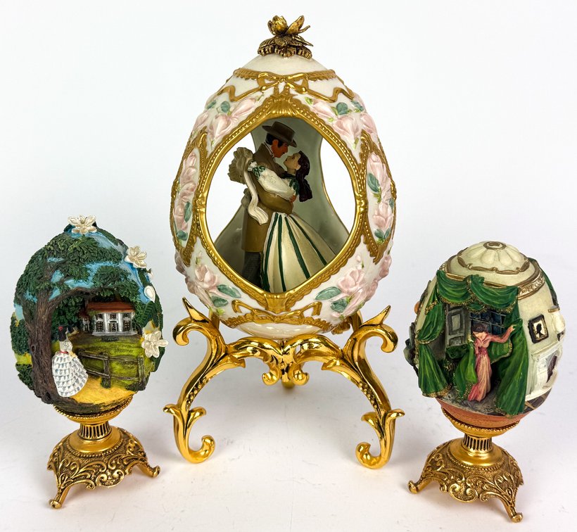 Franklin Mint Gone with the Wind Decorative Eggs