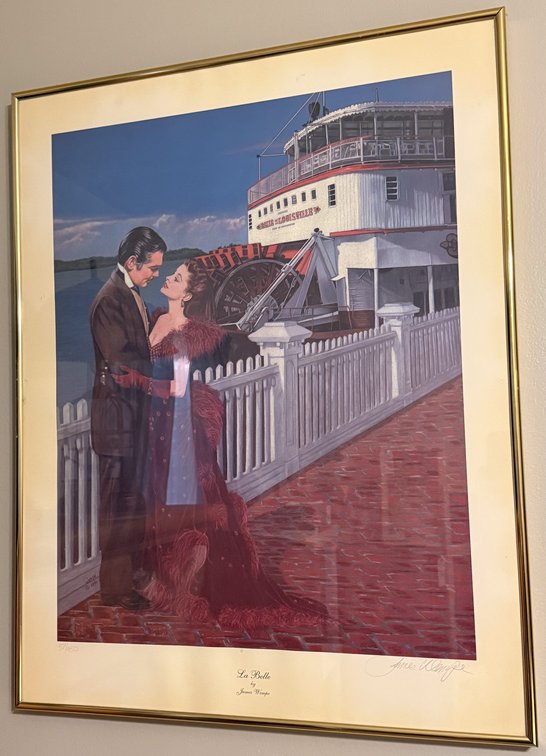 Gone with the Wind and Belle of Louisville Lithograph by James Wempe