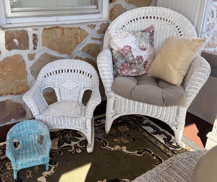 Three Wicker Chairs