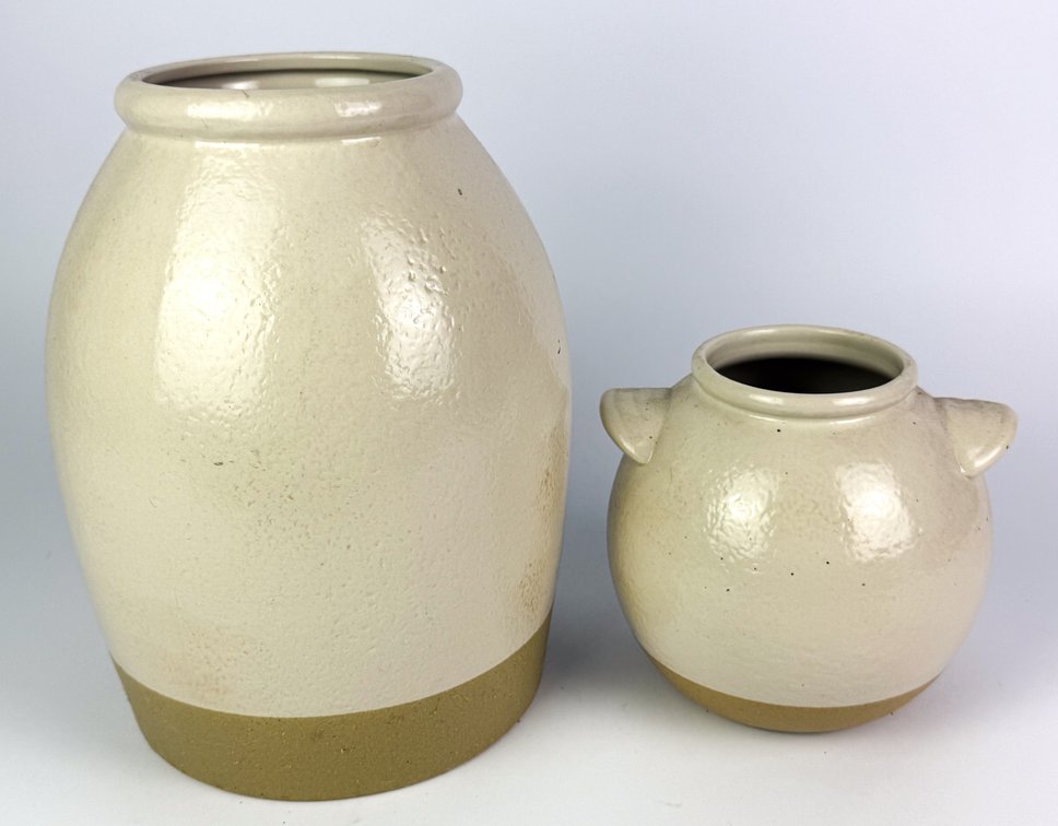 Two Stoneware Vases