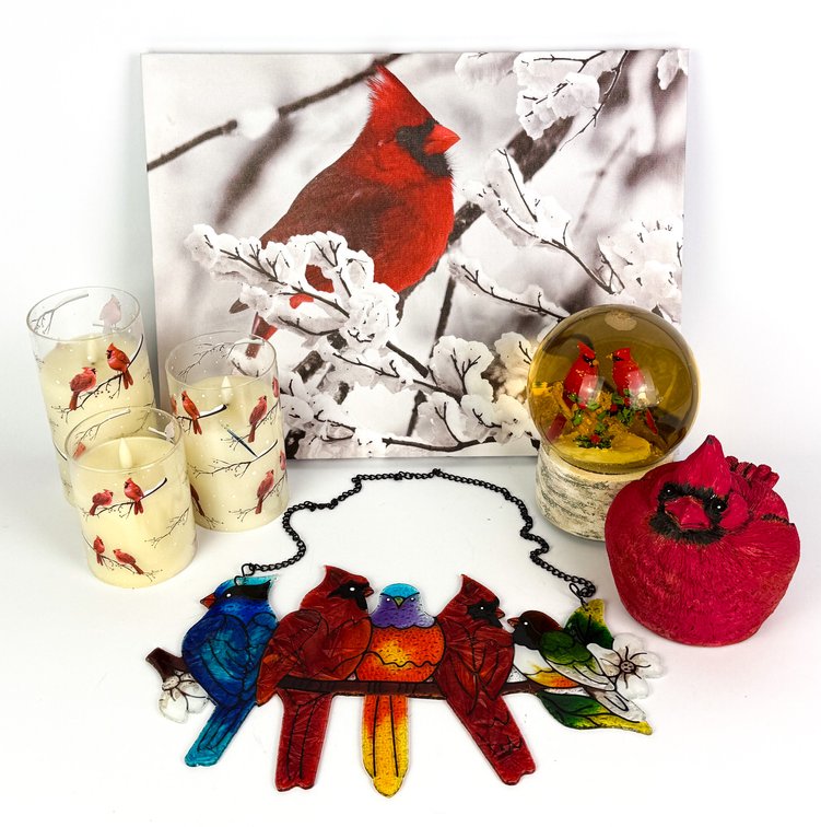 Cardinal Bird Themed Decor