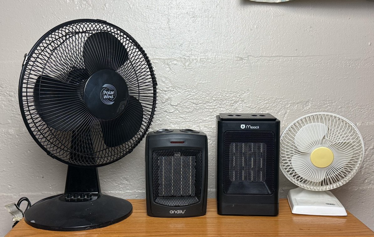 Two Fans and Two Heaters