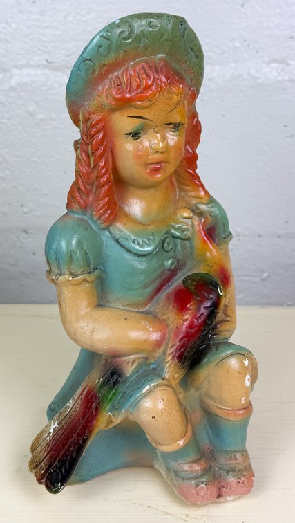Vintage Chalkware Figure