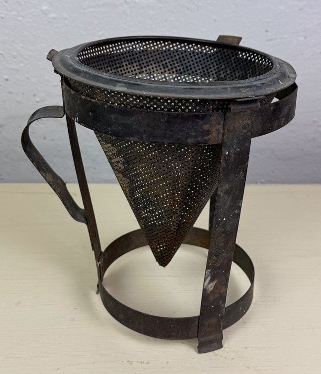 Vintage Metal Cone Sieve